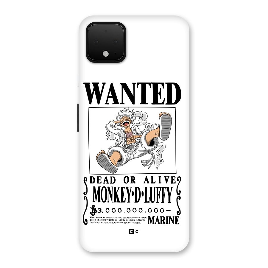 Munkey D Luffy Wanted  Back Case for Google Pixel 4 XL