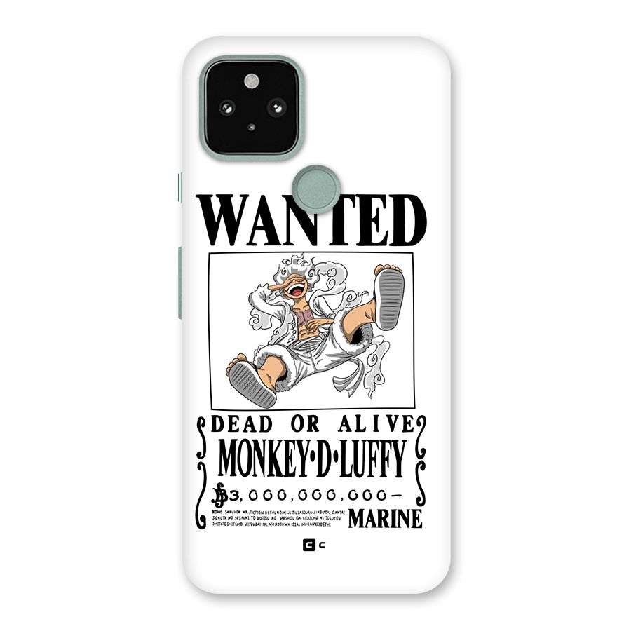 Munkey D Luffy Wanted  Back Case for Google Pixel 5