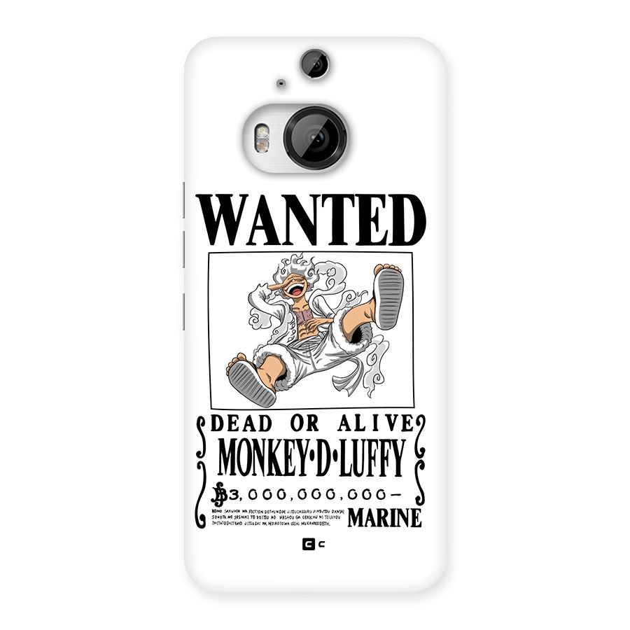 Munkey D Luffy Wanted  Back Case for HTC One M9 Plus