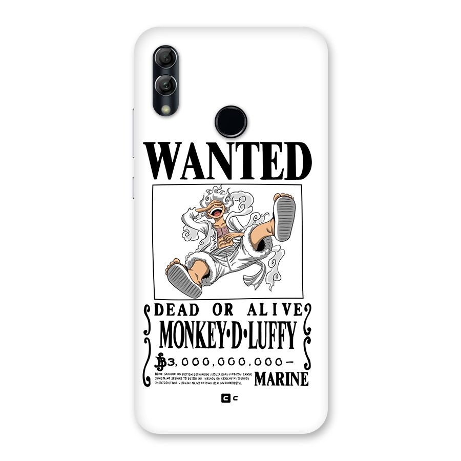 Munkey D Luffy Wanted  Back Case for Honor 10 Lite