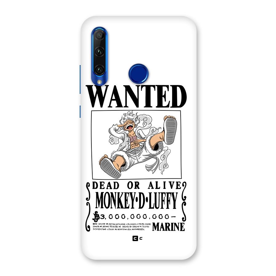 Munkey D Luffy Wanted  Back Case for Honor 20i