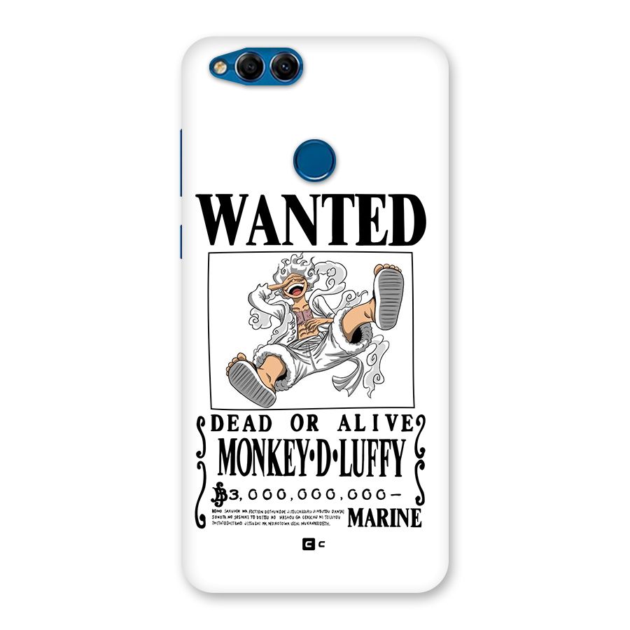 Munkey D Luffy Wanted  Back Case for Honor 7X