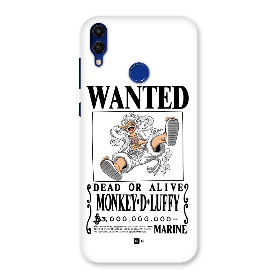 Munkey D Luffy Wanted  Back Case for Honor 8C