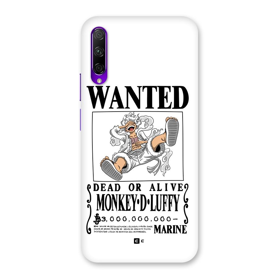 Munkey D Luffy Wanted  Back Case for Honor 9X Pro