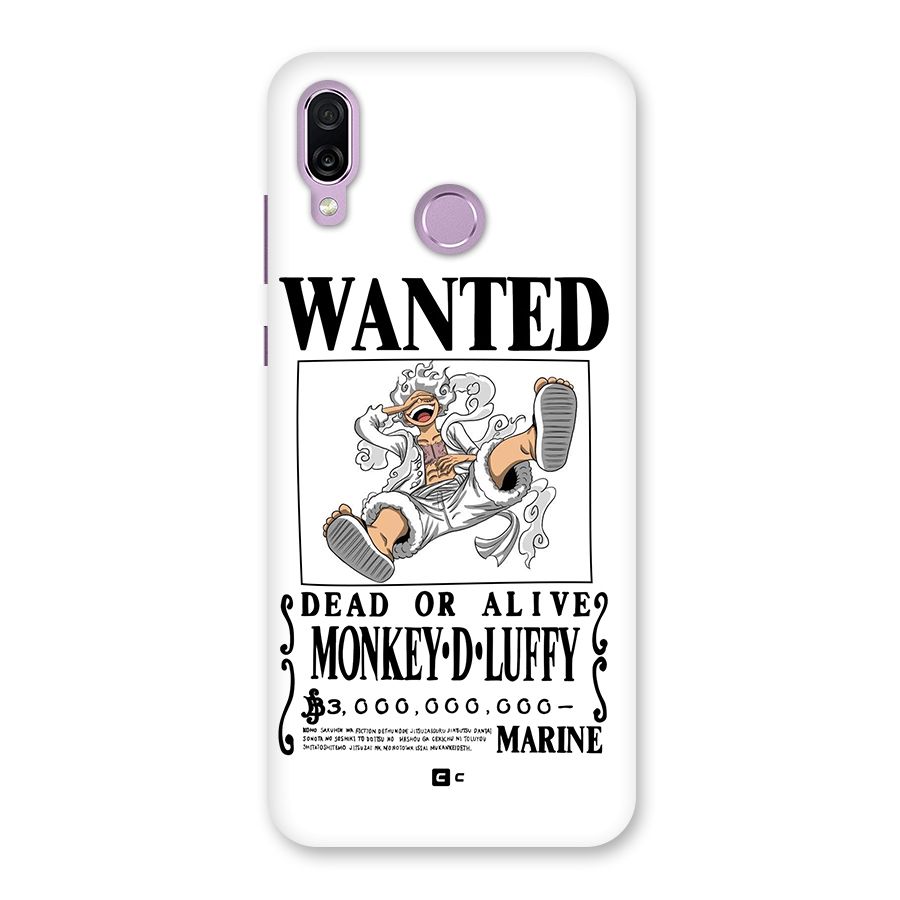 Munkey D Luffy Wanted  Back Case for Honor Play