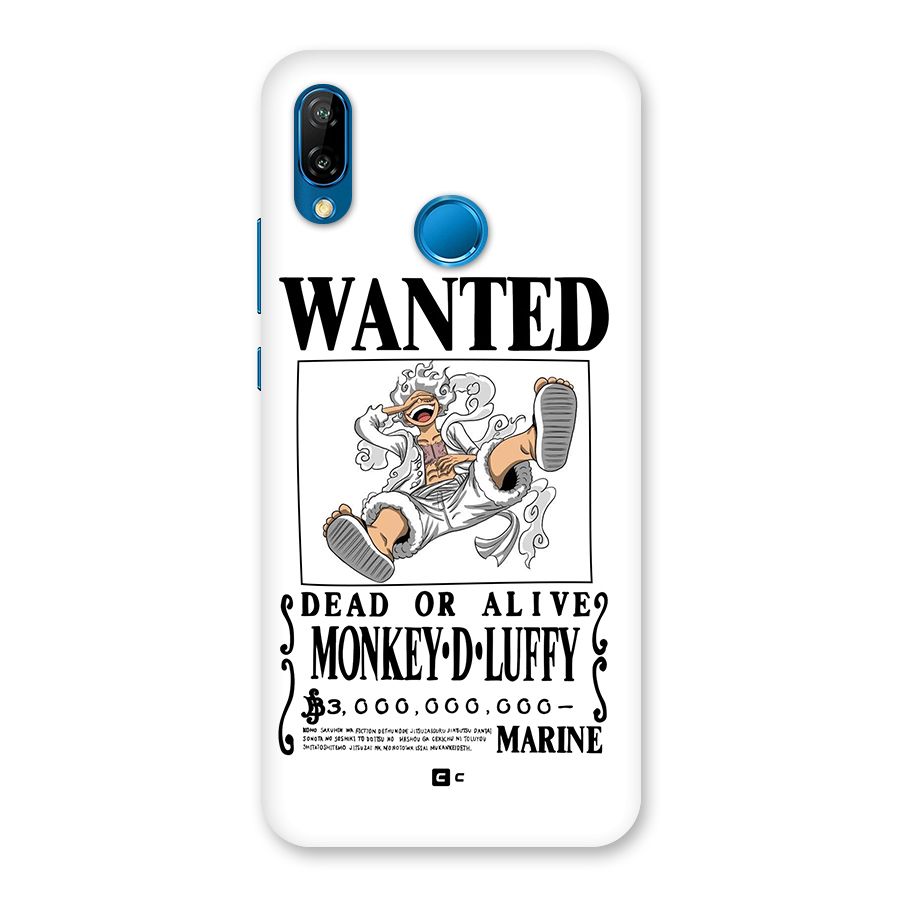 Munkey D Luffy Wanted  Back Case for Huawei P20 Lite