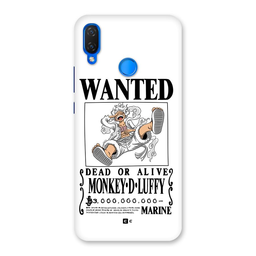 Munkey D Luffy Wanted  Back Case for Huawei P Smart Plus