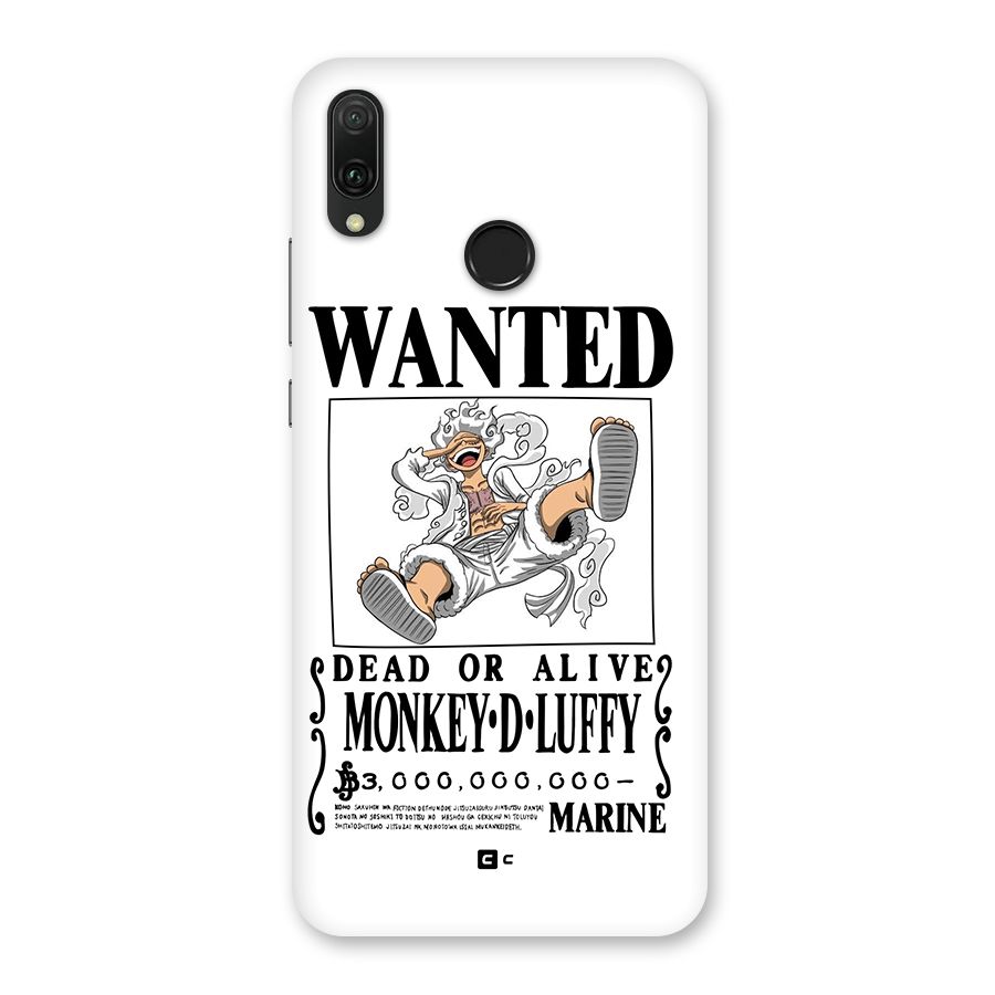 Munkey D Luffy Wanted  Back Case for Huawei Y9 (2019)