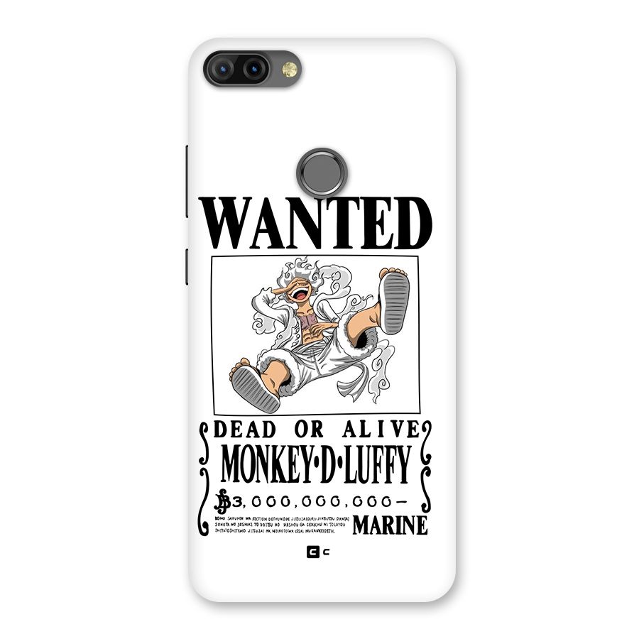 Munkey D Luffy Wanted  Back Case for Infinix Hot 6 Pro