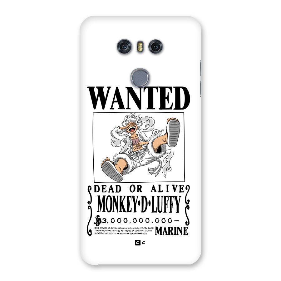 Munkey D Luffy Wanted  Back Case for LG G6