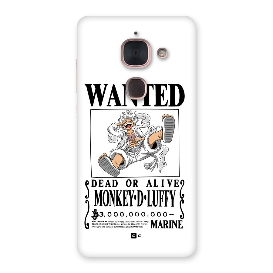 Munkey D Luffy Wanted  Back Case for Le Max 2