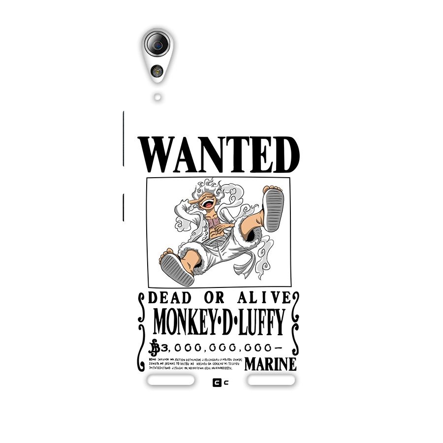 Munkey D Luffy Wanted  Back Case for Lenovo A6000