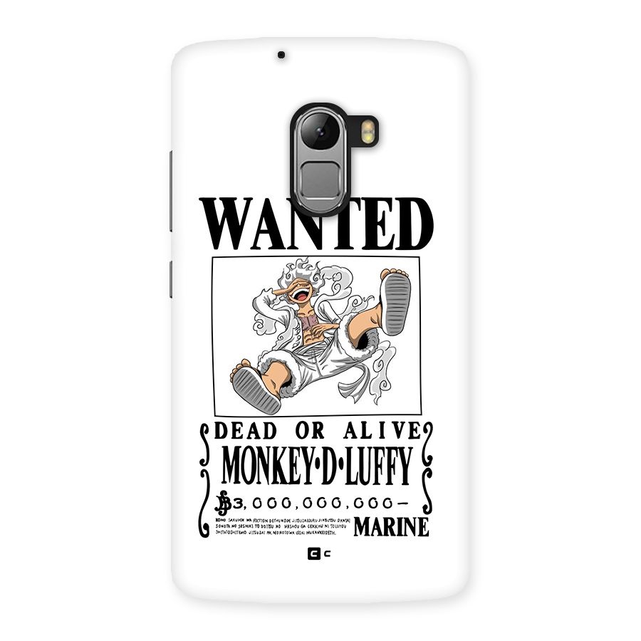 Munkey D Luffy Wanted  Back Case for Lenovo K4 Note