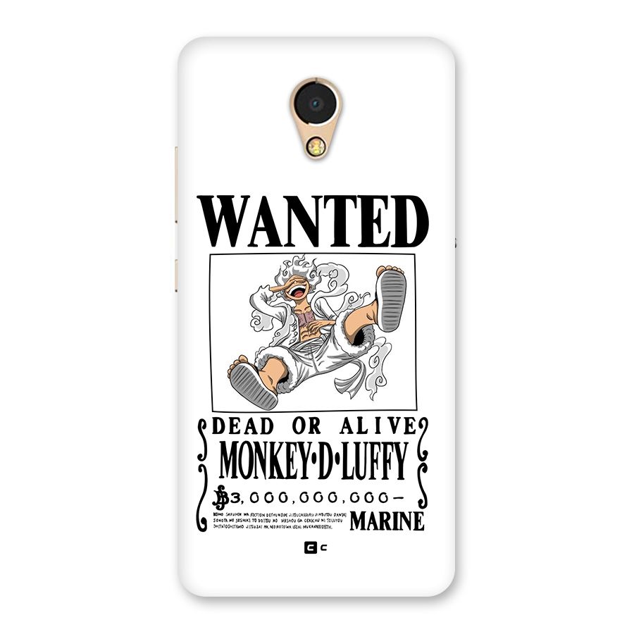 Munkey D Luffy Wanted  Back Case for Lenovo P2