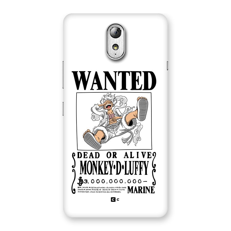 Munkey D Luffy Wanted  Back Case for Lenovo Vibe P1M