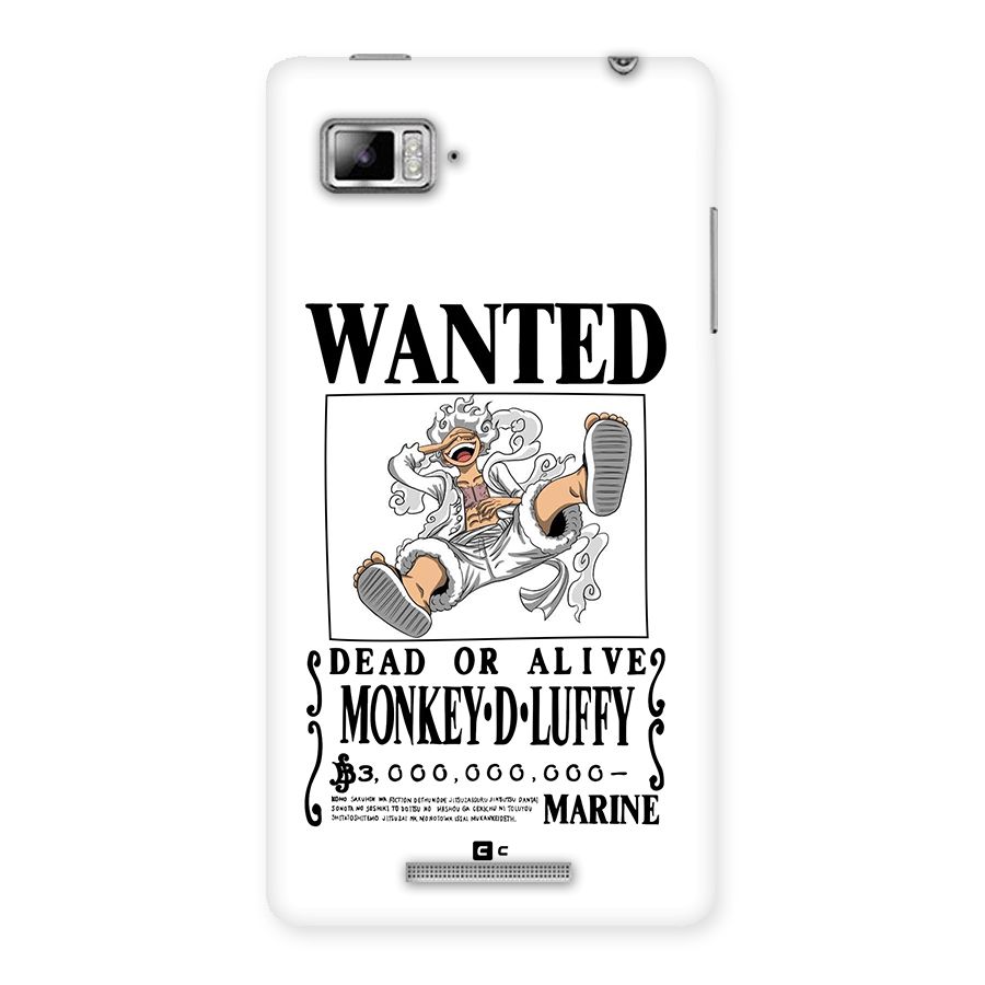 Munkey D Luffy Wanted  Back Case for Lenovo Vibe Z K910