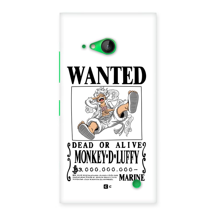 Munkey D Luffy Wanted  Back Case for Lumia 730