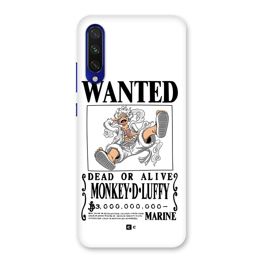 Munkey D Luffy Wanted  Back Case for Mi A3