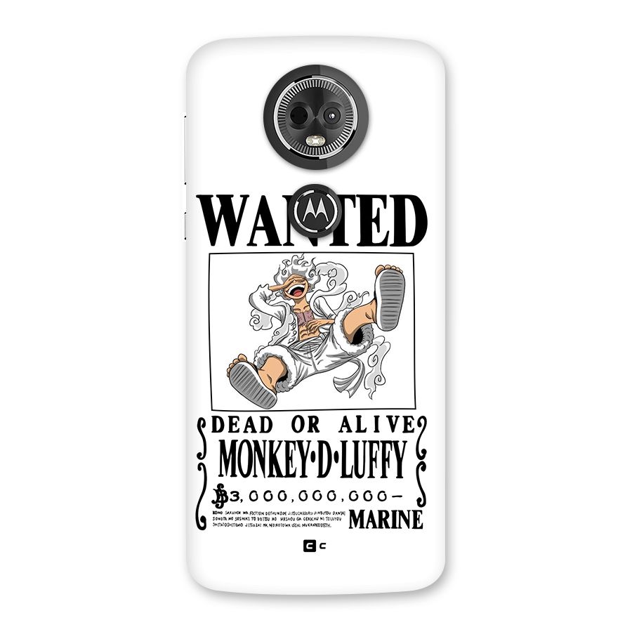 Munkey D Luffy Wanted  Back Case for Moto E5 Plus
