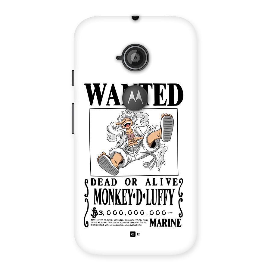 Munkey D Luffy Wanted  Back Case for Moto E 2nd Gen