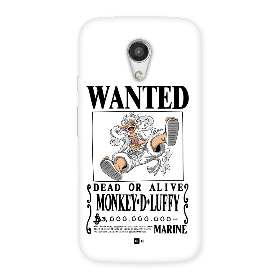 Munkey D Luffy Wanted  Back Case for Moto G 2nd Gen