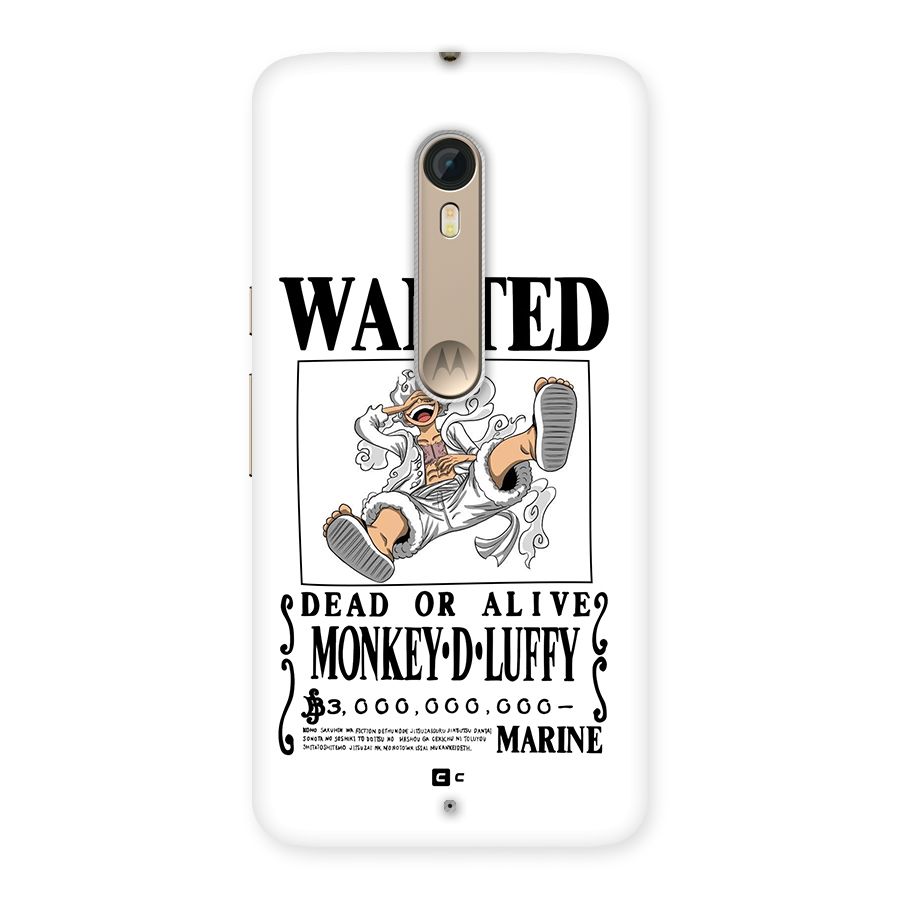 Munkey D Luffy Wanted  Back Case for Moto X Style