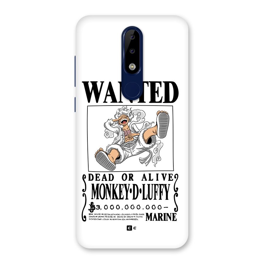 Munkey D Luffy Wanted  Back Case for Nokia 5.1 Plus
