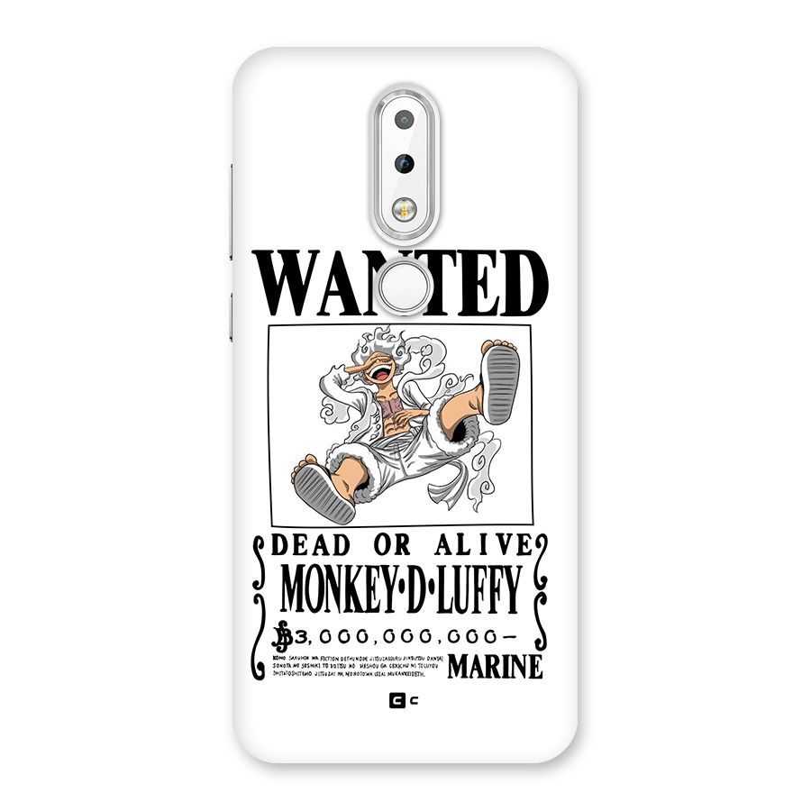 Munkey D Luffy Wanted  Back Case for Nokia 6.1 Plus