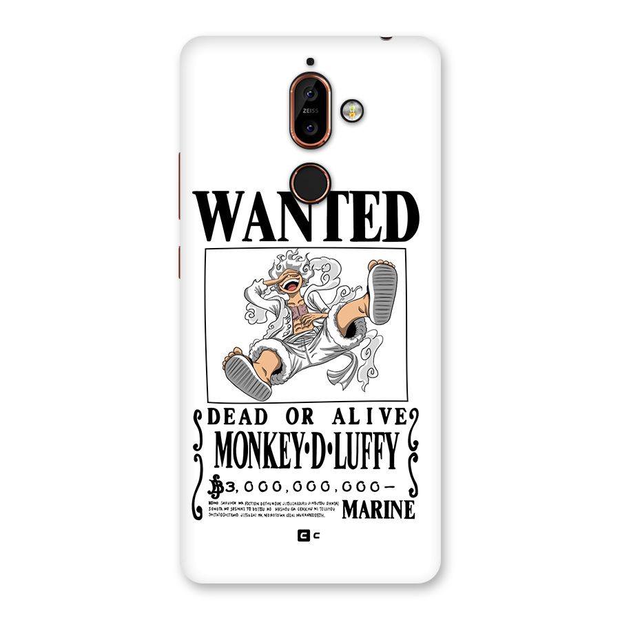 Munkey D Luffy Wanted  Back Case for Nokia 7 Plus