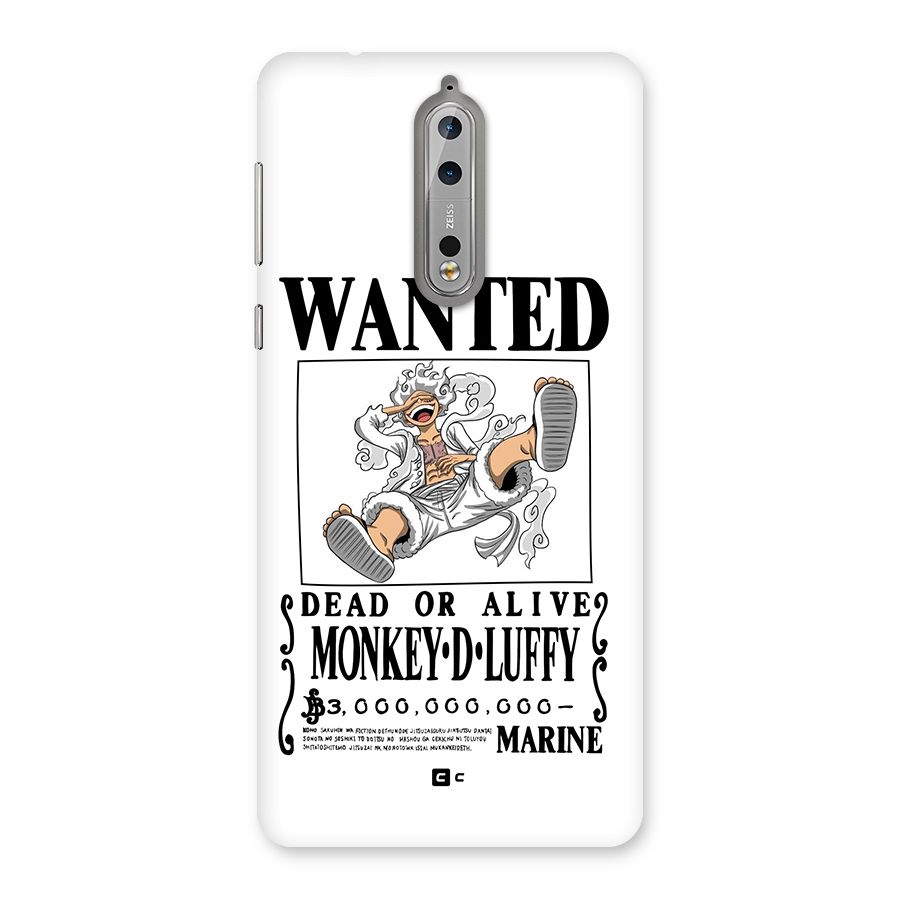 Munkey D Luffy Wanted  Back Case for Nokia 8
