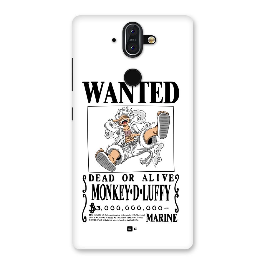 Munkey D Luffy Wanted  Back Case for Nokia 8 Sirocco