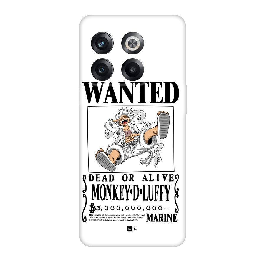 Munkey D Luffy Wanted  Back Case for OnePlus 10T