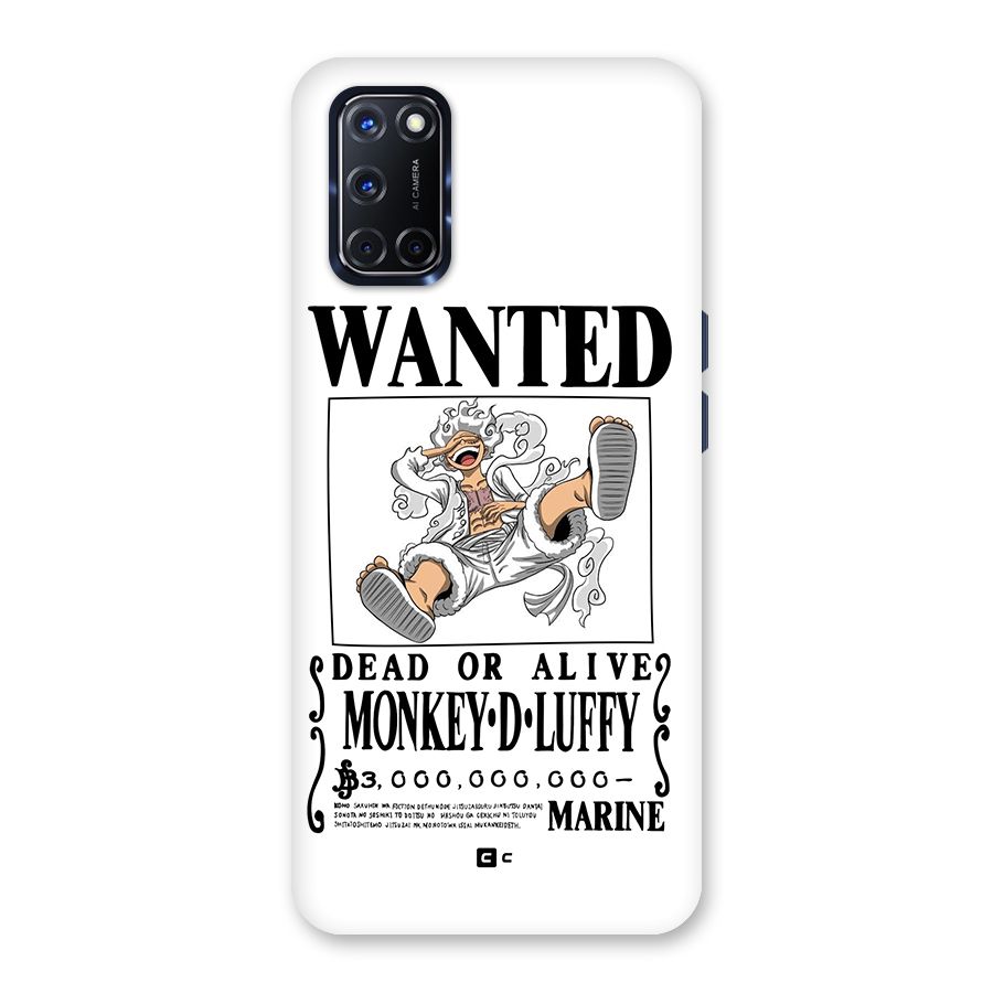 Munkey D Luffy Wanted  Back Case for Oppo A52