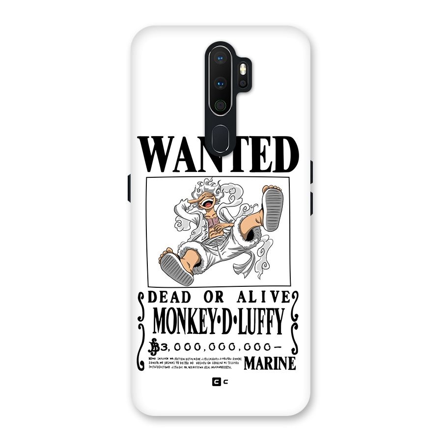 Munkey D Luffy Wanted  Back Case for Oppo A5 (2020)