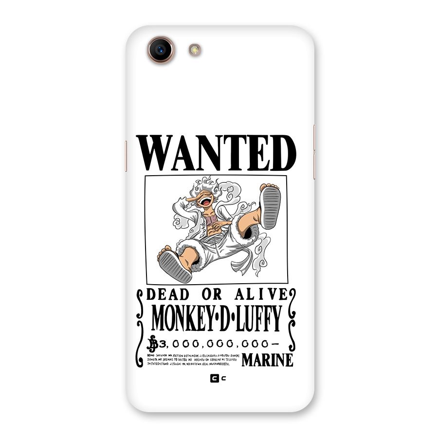 Munkey D Luffy Wanted  Back Case for Oppo A83 (2018)