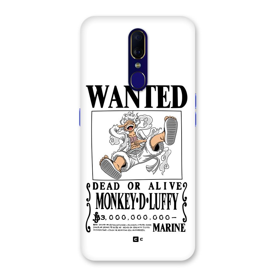 Munkey D Luffy Wanted  Back Case for Oppo A9