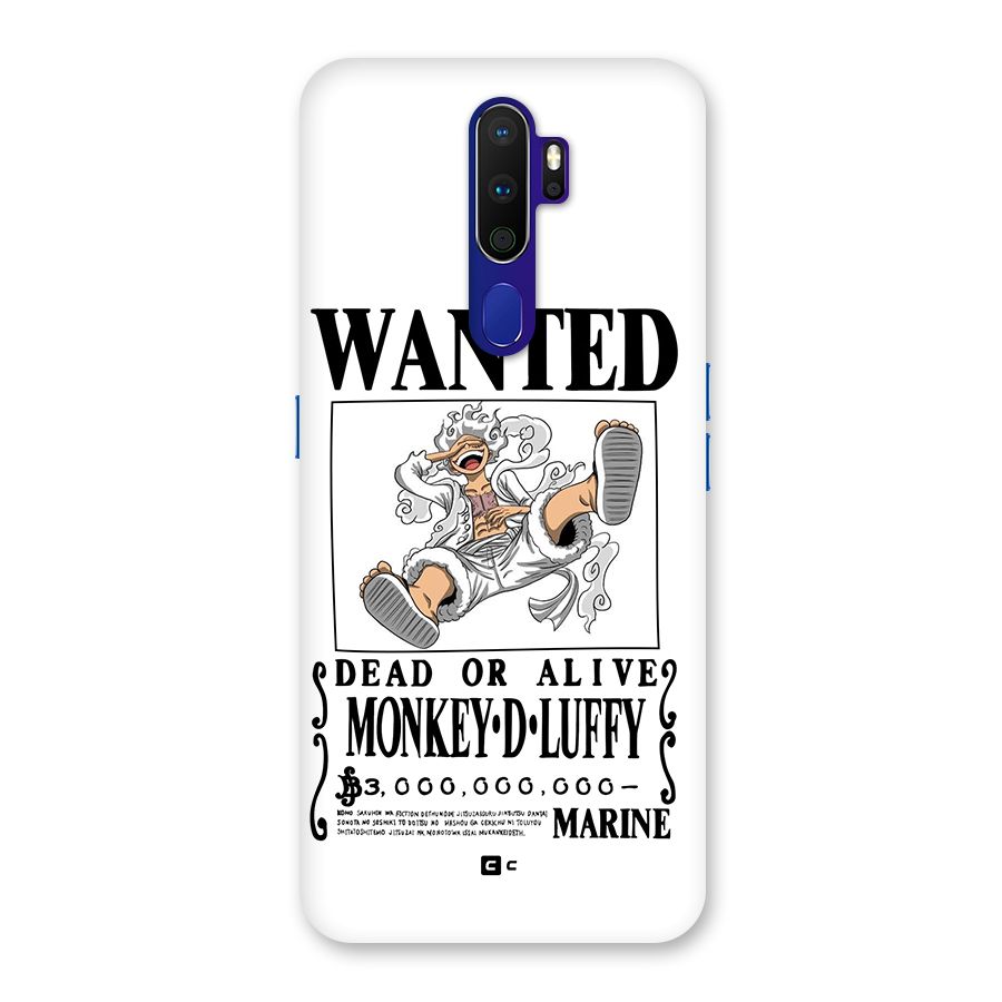 Munkey D Luffy Wanted  Back Case for Oppo A9 (2020)
