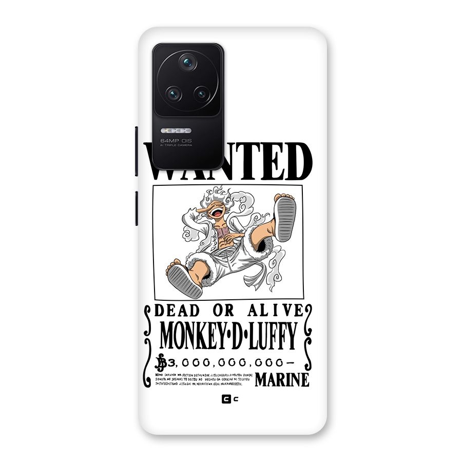 Munkey D Luffy Wanted  Back Case for Poco F4 5G