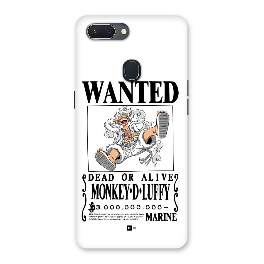 Munkey D Luffy Wanted  Back Case for Realme 2