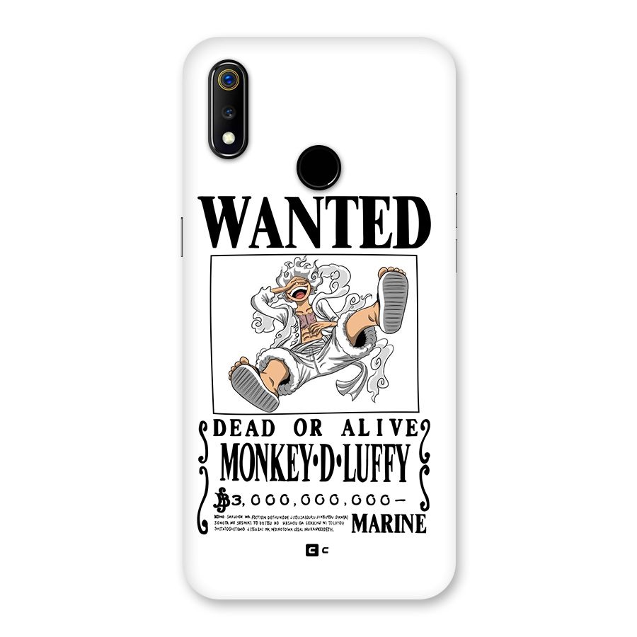 Munkey D Luffy Wanted  Back Case for Realme 3