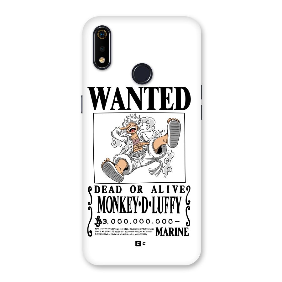 Munkey D Luffy Wanted  Back Case for Realme 3i