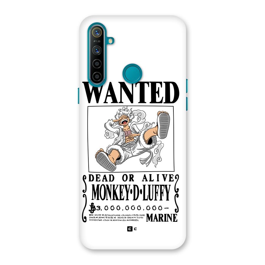 Munkey D Luffy Wanted  Back Case for Realme 5i