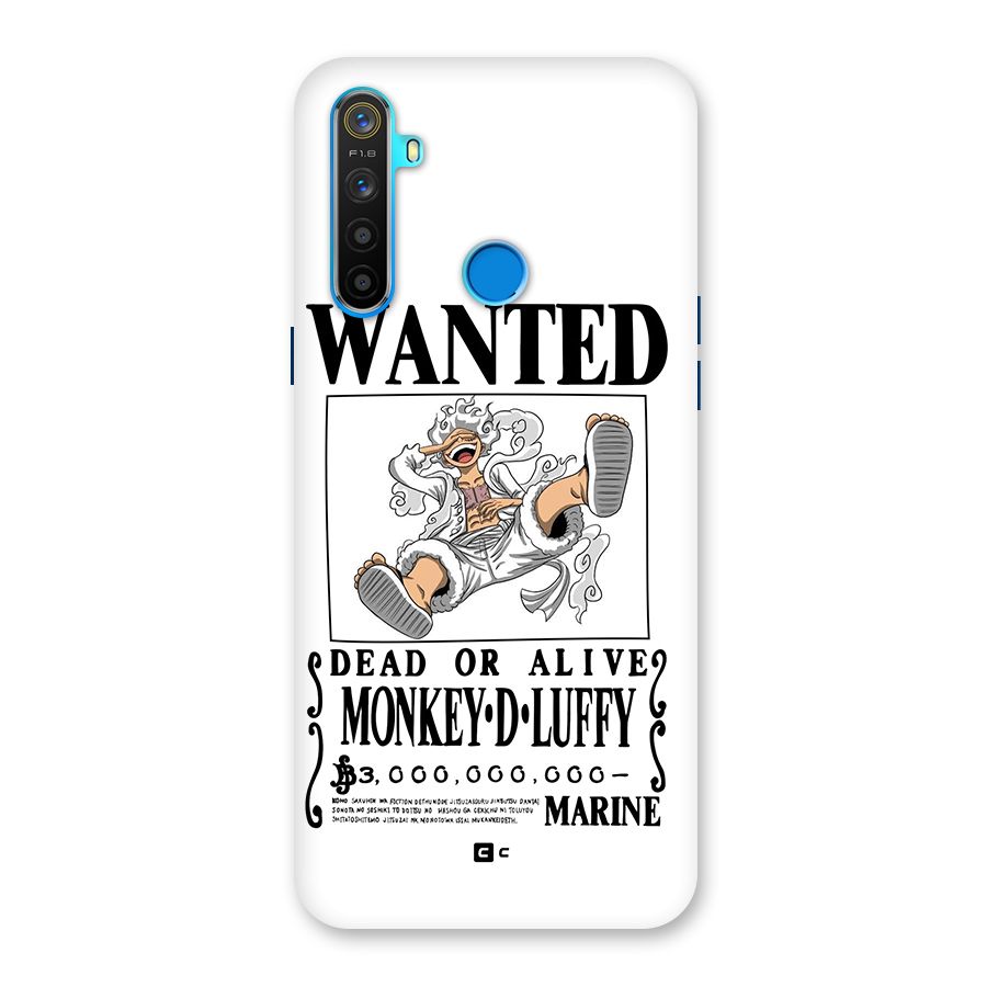 Munkey D Luffy Wanted  Back Case for Realme 5s