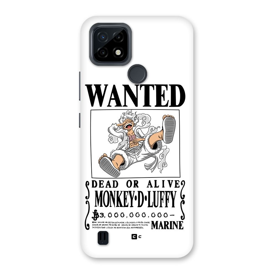 Munkey D Luffy Wanted  Back Case for Realme C21