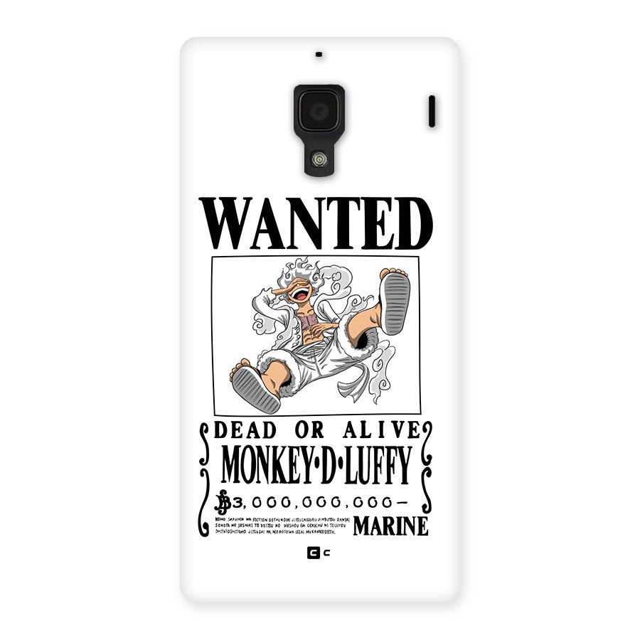 Munkey D Luffy Wanted  Back Case for Redmi 1s