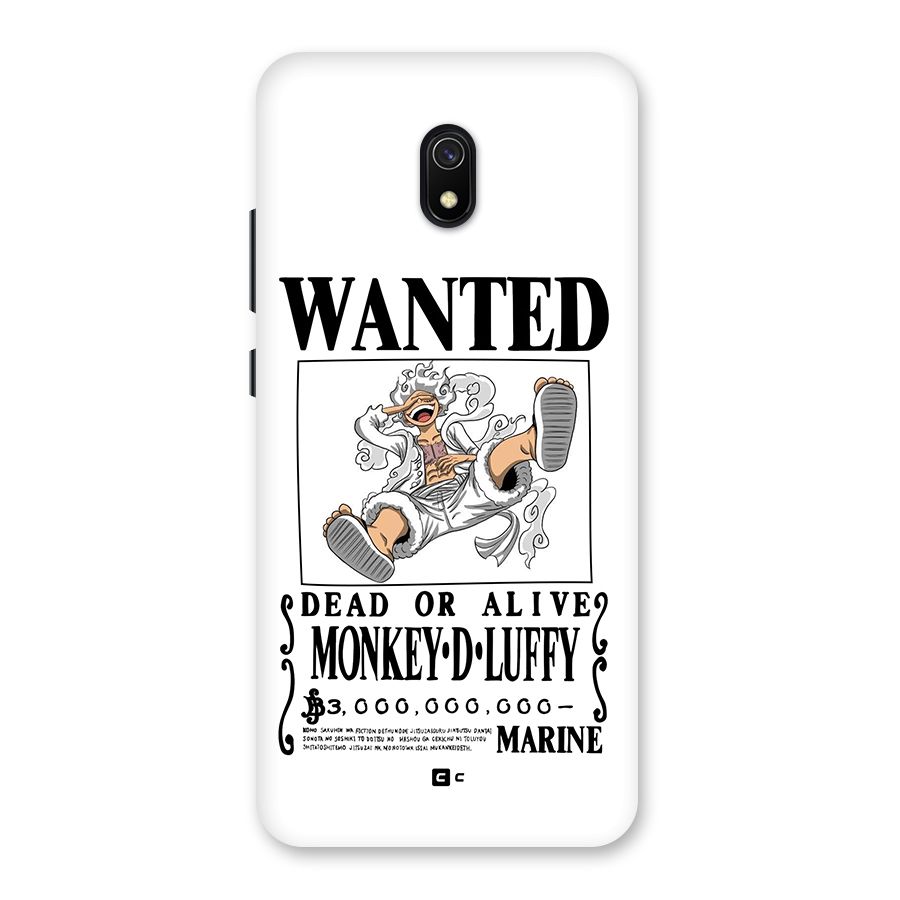 Munkey D Luffy Wanted  Back Case for Redmi 8A