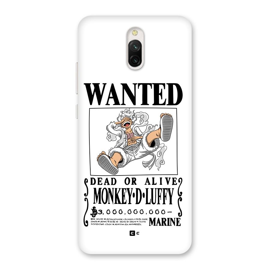 Munkey D Luffy Wanted  Back Case for Redmi 8A Dual