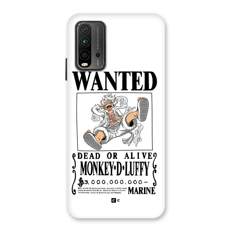 Munkey D Luffy Wanted  Back Case for Redmi 9 Power