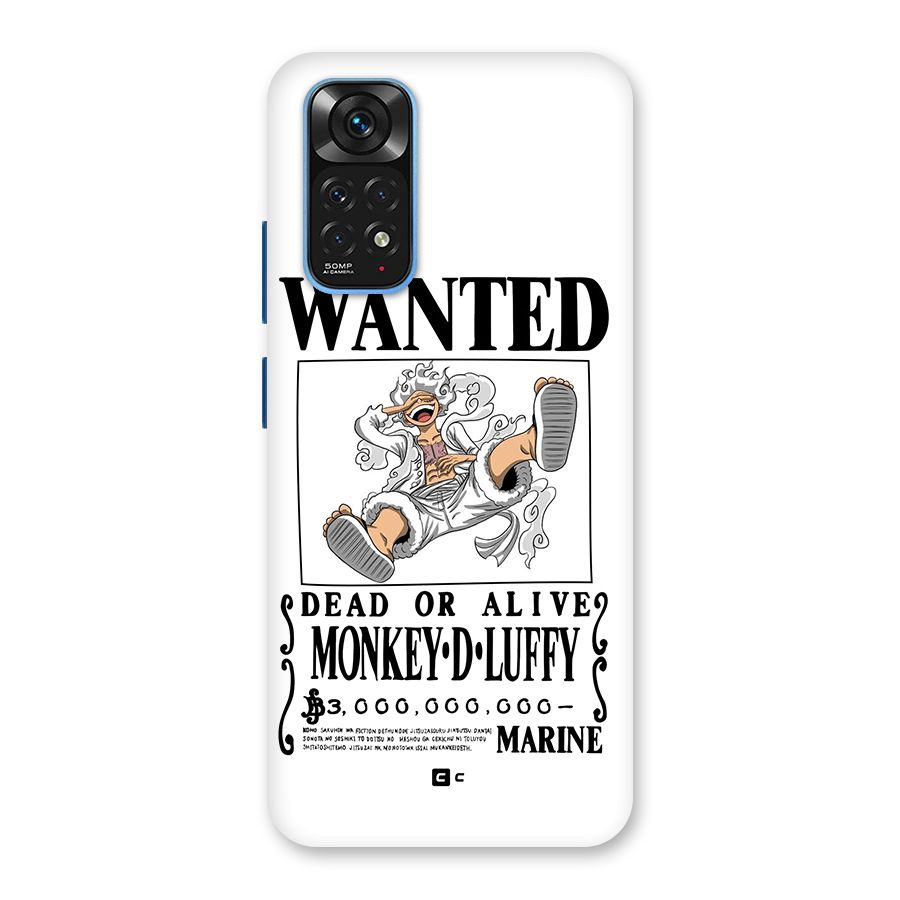 Munkey D Luffy Wanted  Back Case for Redmi Note 11S