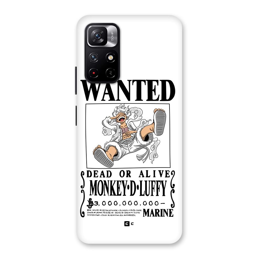 Munkey D Luffy Wanted  Back Case for Redmi Note 11T 5G
